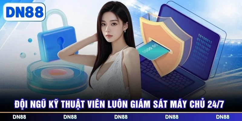 Đội ngũ kỹ thuật viên luôn giám sát máy chủ 24/7