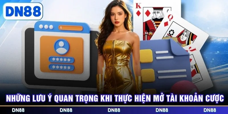 Những lưu ý quan trọng khi thực hiện mở tài khoản cược