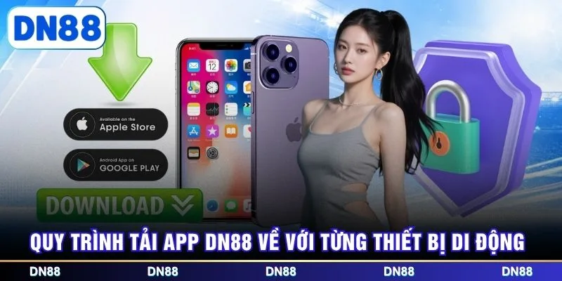 Quy trình tải app DN88 về với từng thiết bị di động